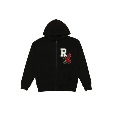 Black Chenille Hoodie
