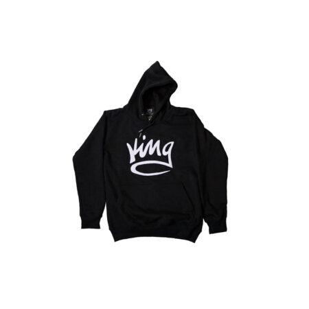 Black Chenille Hoodie With The Logo Of King