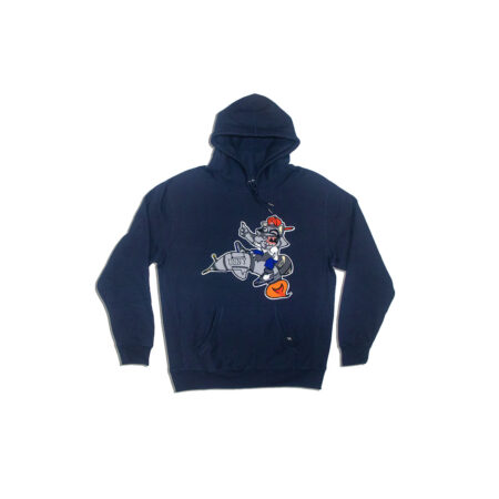 Blue Chenille Hoodie