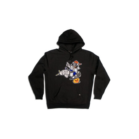 Black Chenille Hoodie