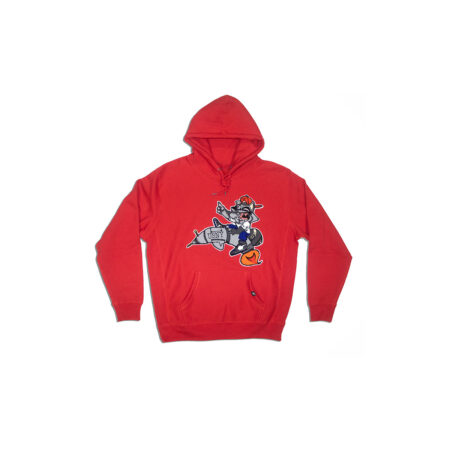 Red Chenille Hoodie