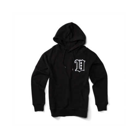 Black Chenille Hoodie With A Brilliant Design