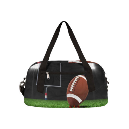 American Football Kids Duffle Bag for Boys Girls Dance Bag,Sport Ball Grass Sport Gym Bags Overnight Travel Bags Teen Kids Weekender Bag for School Practice Gymnastic Ballet