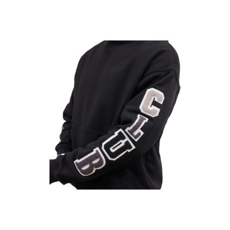 Black Chenille Hoodie