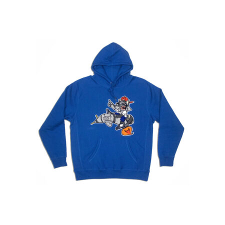 Blue Chenille Hoodie