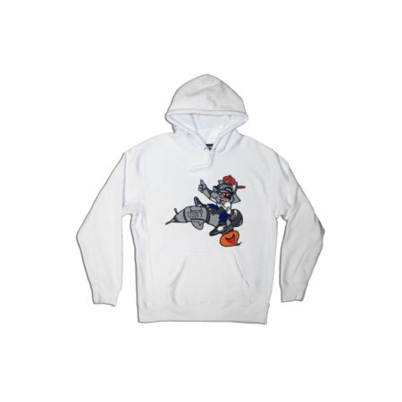 White Chenille Hoodie