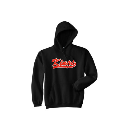 Black Chenille Hoodie With Logo Of King