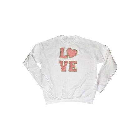 White Chenille Sweatshirt