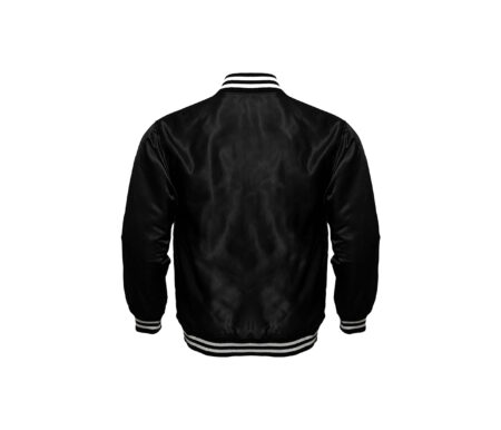 Jet black Satin Jackets 5 Jet black Satin Jackets 4