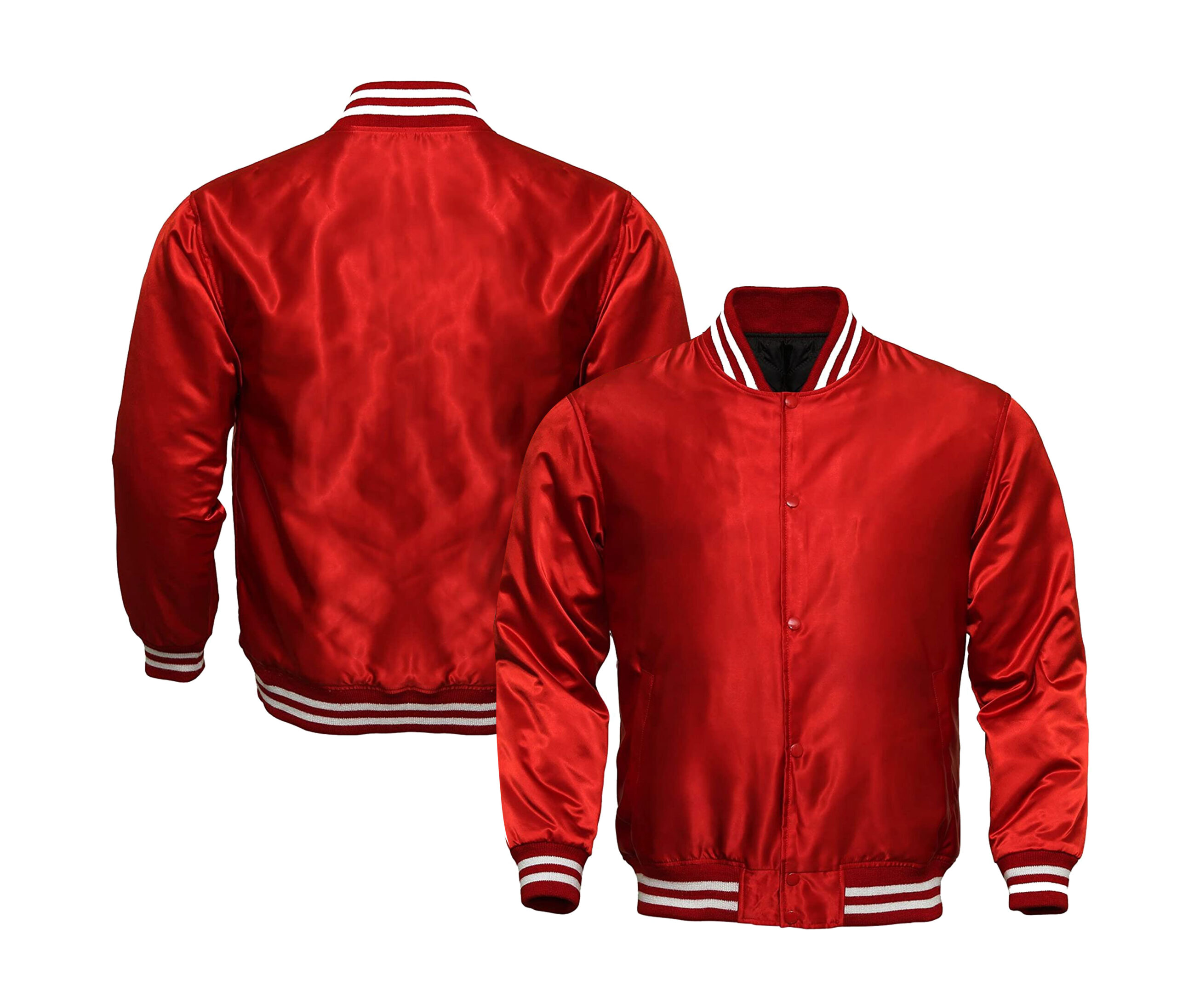 Red Lightweight Reversible Satin Jackets 1 Red Lightweight Reversible Satin Jackets