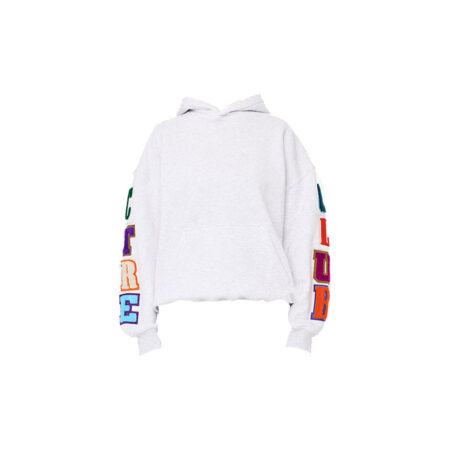 White Chenille Hoodie