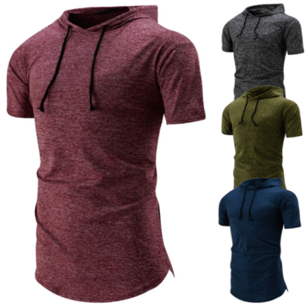 Wholesale Man Custom Plain Short Sleeves Hoddies