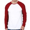 WholeSale Men Plain Red And White Cotton Long Sleeves Shirts