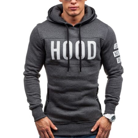 Gray Men Hoodies