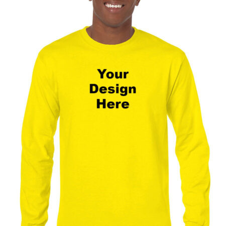 Men Yallow Long Sleeves Shirts