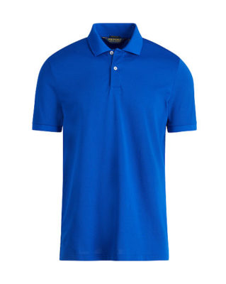 Man Plain Blue Polo Shirts