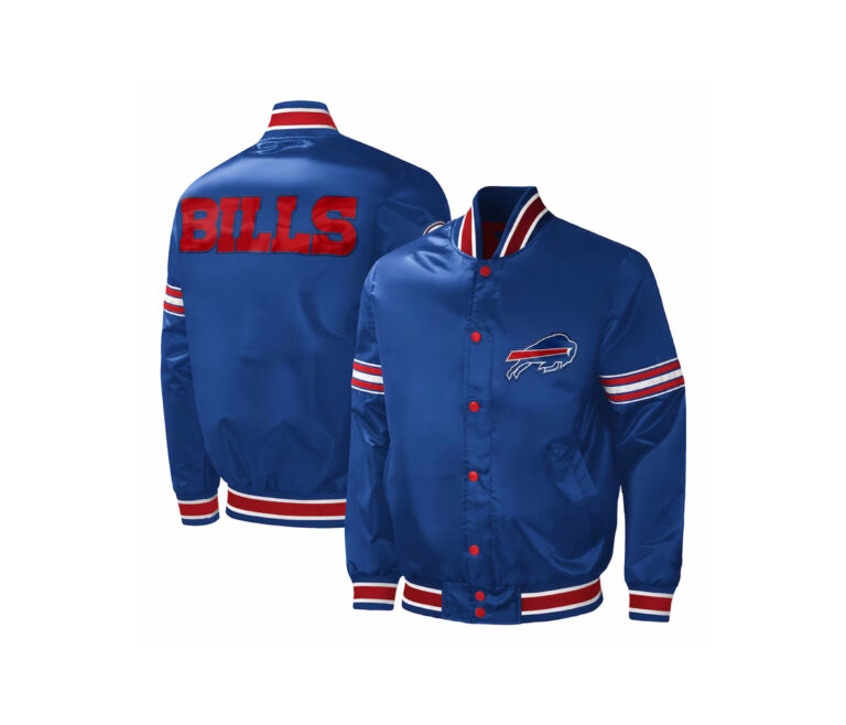 Custom Wholesale Blue Satin Varsity Jacket