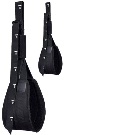 Adjustable Ab Straps with Scale for Abdominal Muscle Building Core Strength Training, Hanging Ab Slings Straps with 7mm Padded Grips