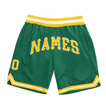 Green & Yellow Color Basketball Shorts