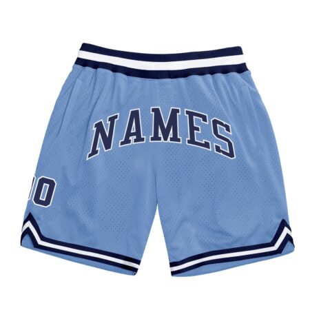 Light Blue& Black Color  Basketball Shorts