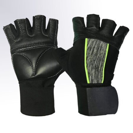 Half Finger Rider Gym Gloves Fitness Training Gym Gloves Colour Black