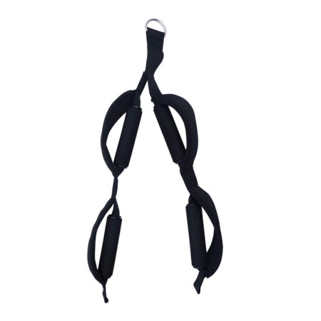 Cable Attachment Tricep Rope Heavy Duty Handles Strap Pull Down Strap Fitness Colour Black