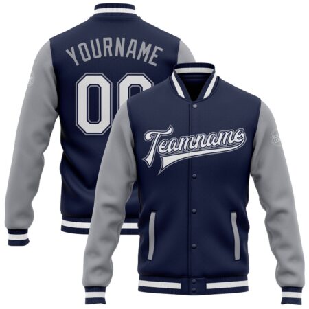 College Baseball Students  Jackets with Navi Color