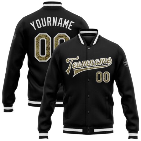 College Team Jacket with Back & White