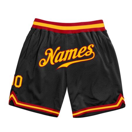Black gold Color Basketball Shorts