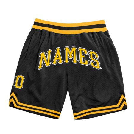 Black and golden Basketball Shorts