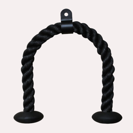 Double Handle Gym Triceps Rope colour Black