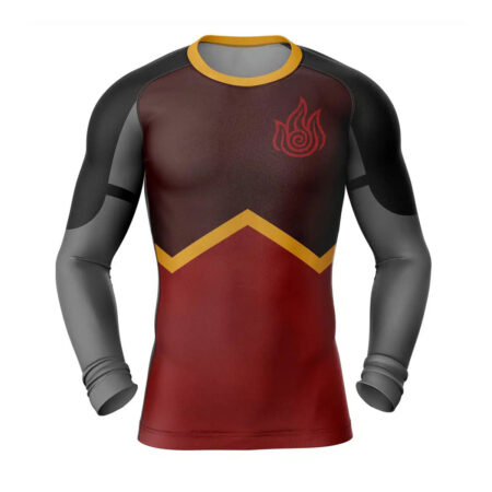 Firebenders Avatar Long Sleeve Rash Guard Compression Shirt