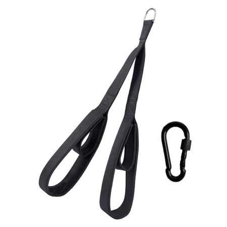 Fitness Triceps Abdominal Strap Tricep Rope Pulldown Cable Attachment for Train Colour Black
