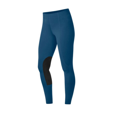 Women's Flow Rise Knee Patch Performance Tight Colour Lagoon