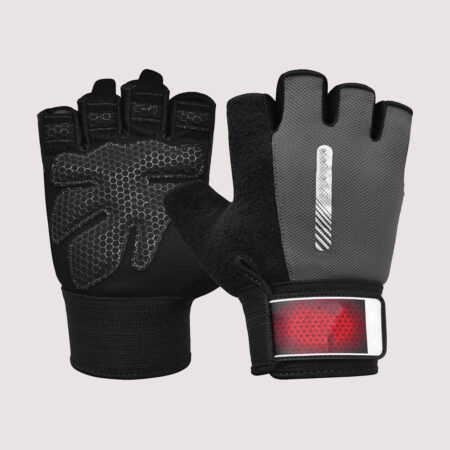 Gym Workout Gloves Colour Black/Gray