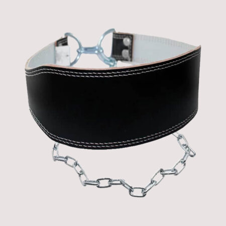 Gym Generation Leder Dip Belt mit Stahlkette Colour Black