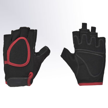 Gym Gloves, 733O Origin Fitness Gym Gloves Colour Black/Red