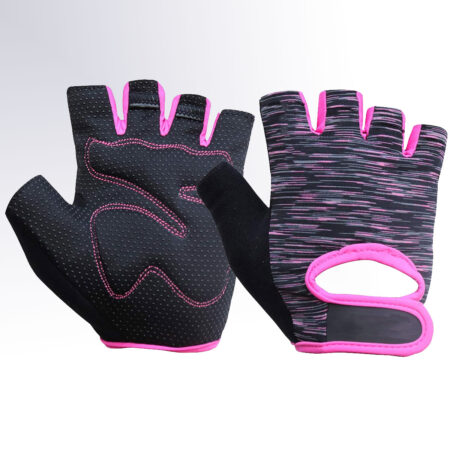 Gym Gloves for Girls Ladies Weight Lifting Exercise Colour Black/Purple