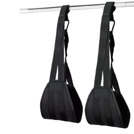 Hanging Ab Straps for Abdominal Muscle Building and Core Strength Training Colour Black