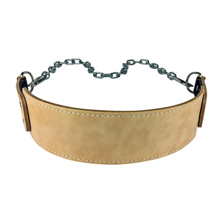 Leather Dip Belt with Chain Colour Skin