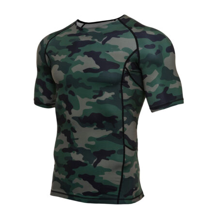 Men's Compression Short Sleeve Shirt - Camo