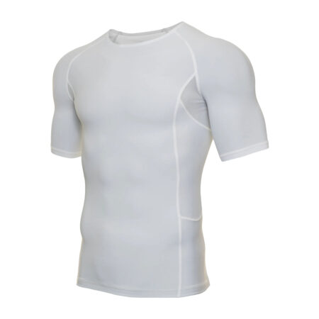 Men's Compression Short Sleeve Shirt - White