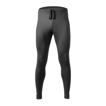 Men's Classic  Black Stretch Fleece Unpadded Workout Tights