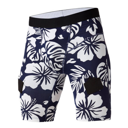 Men's Compression Short Blue White