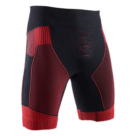 Men's Compression Short Black Red
