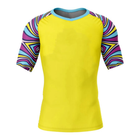 Men's Short Sleeve Rash Guard Compression Shirt