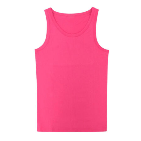 Men's Tank Top  A-Shirt Solid-Color Pink