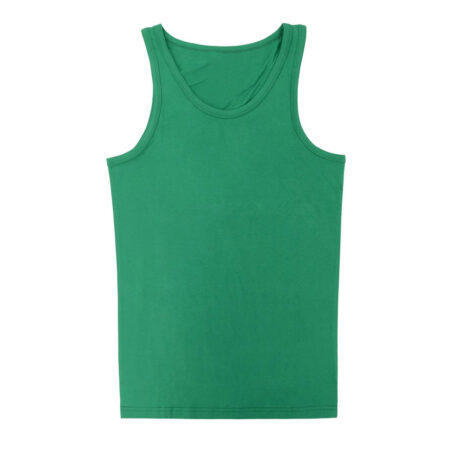 Men's Tank Top A-Shirt Solid Emerald Green Color