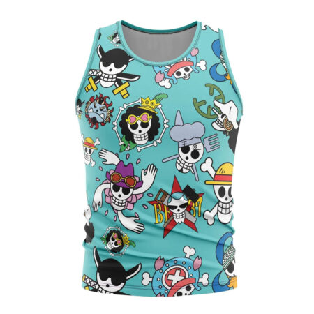 Men's Tank Top Printed Color Sky Blue