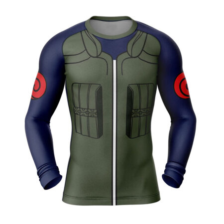 Military Uniform Naruto Long Sleeve Rash Guard Compression